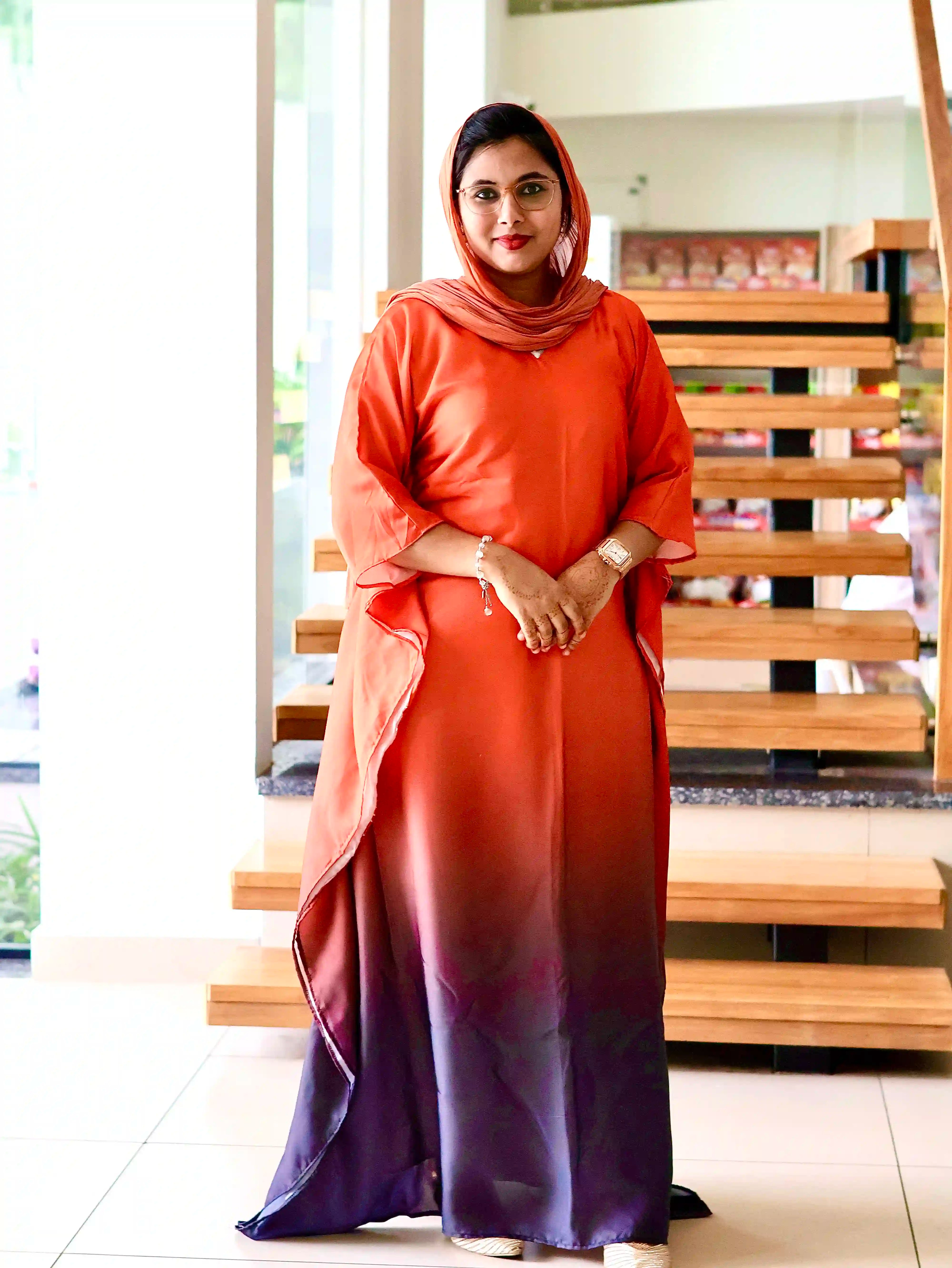 Sunset Plum Ombre Kaftan