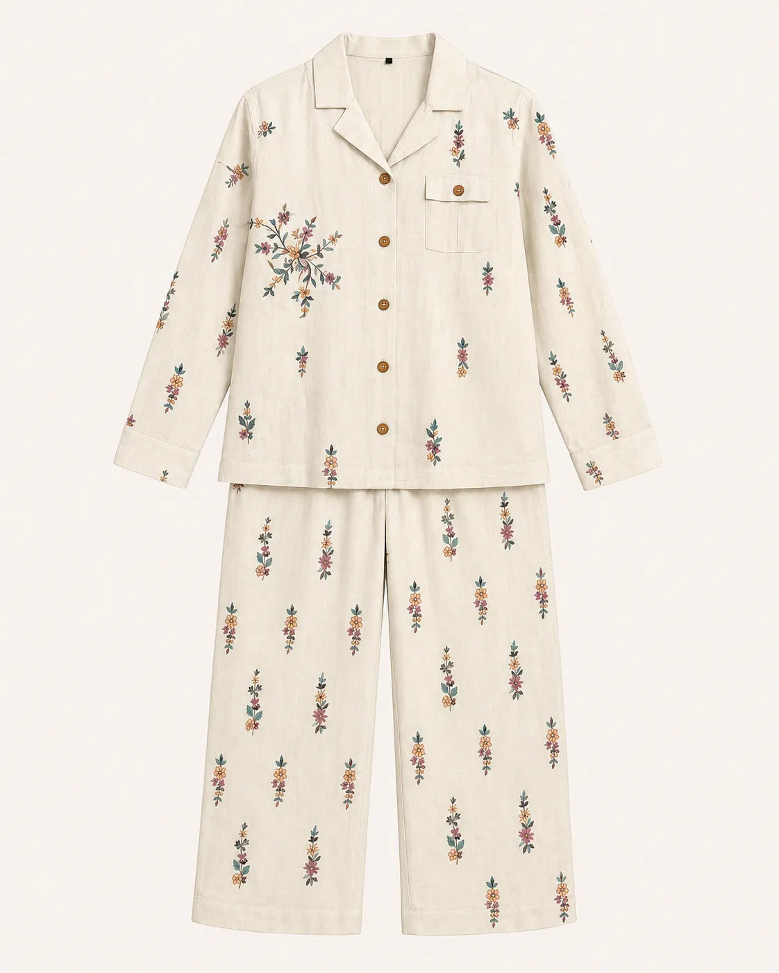 Ivory Bloom Floral Co-ord Set