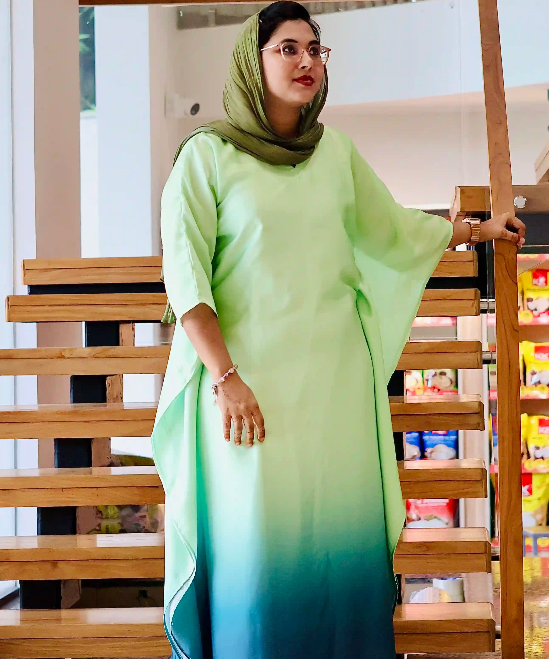 Sea Mist Ombre Kaftan
