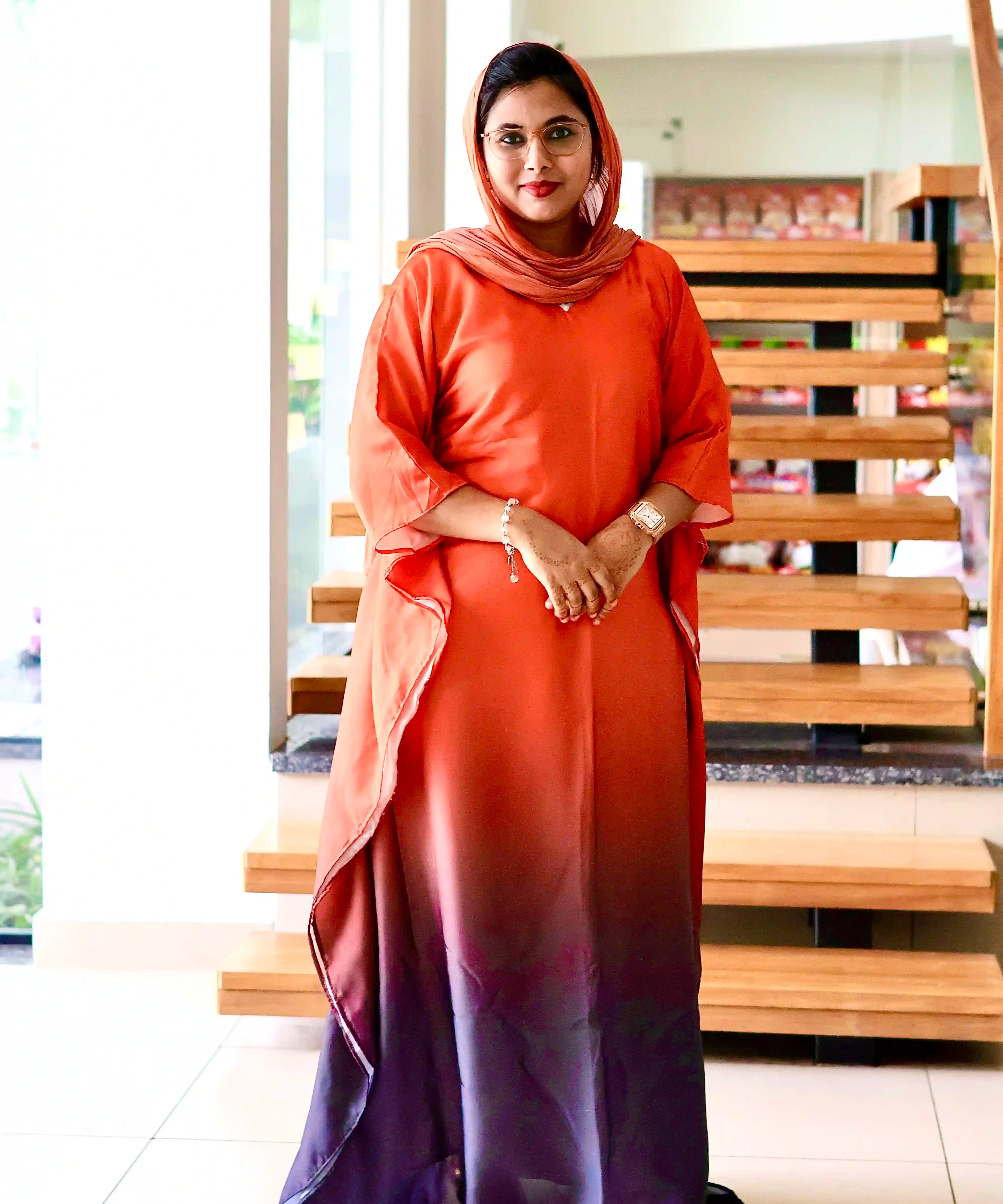 Sunset Plum Ombre Kaftan