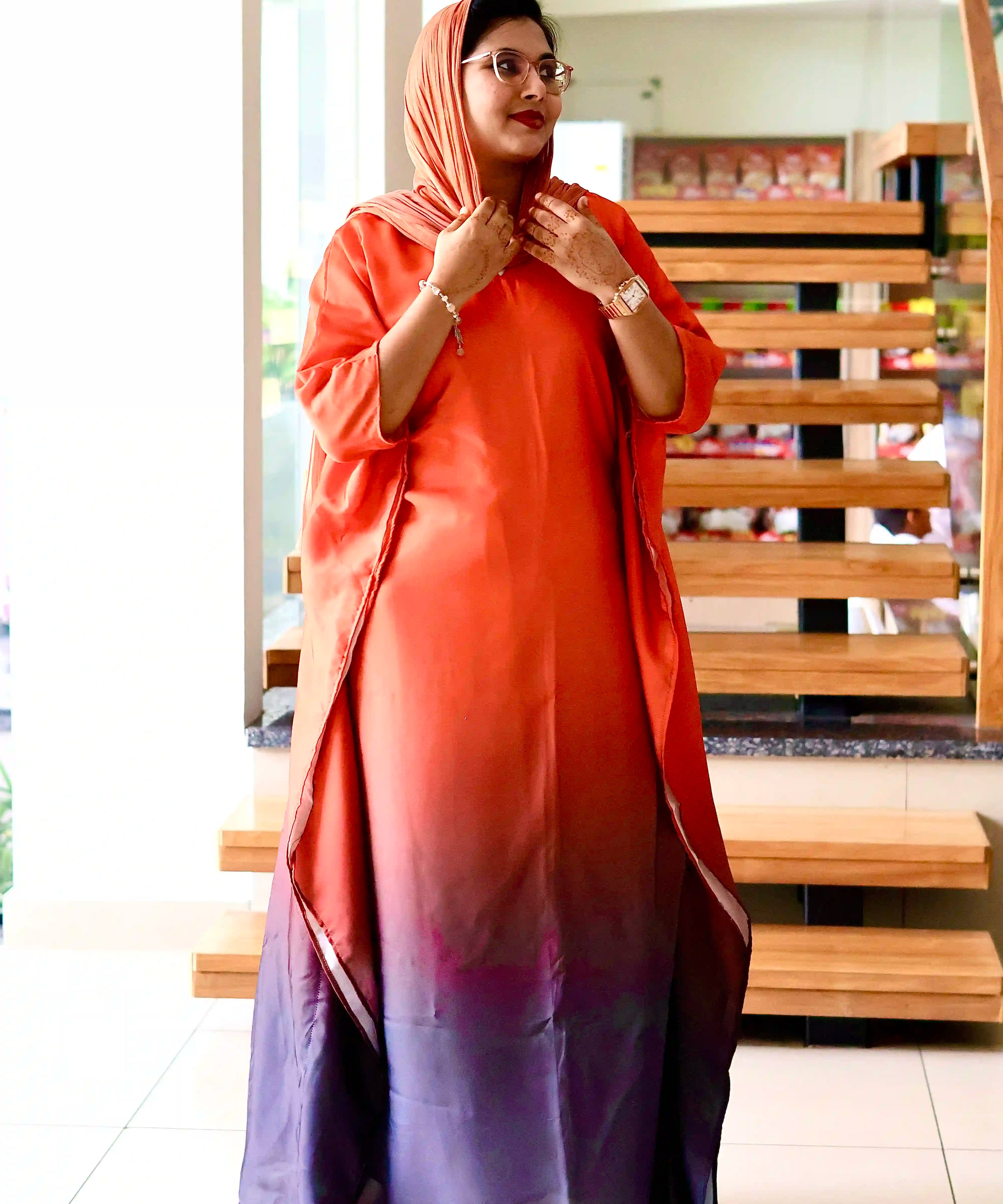 Sunset Plum Ombre Kaftan