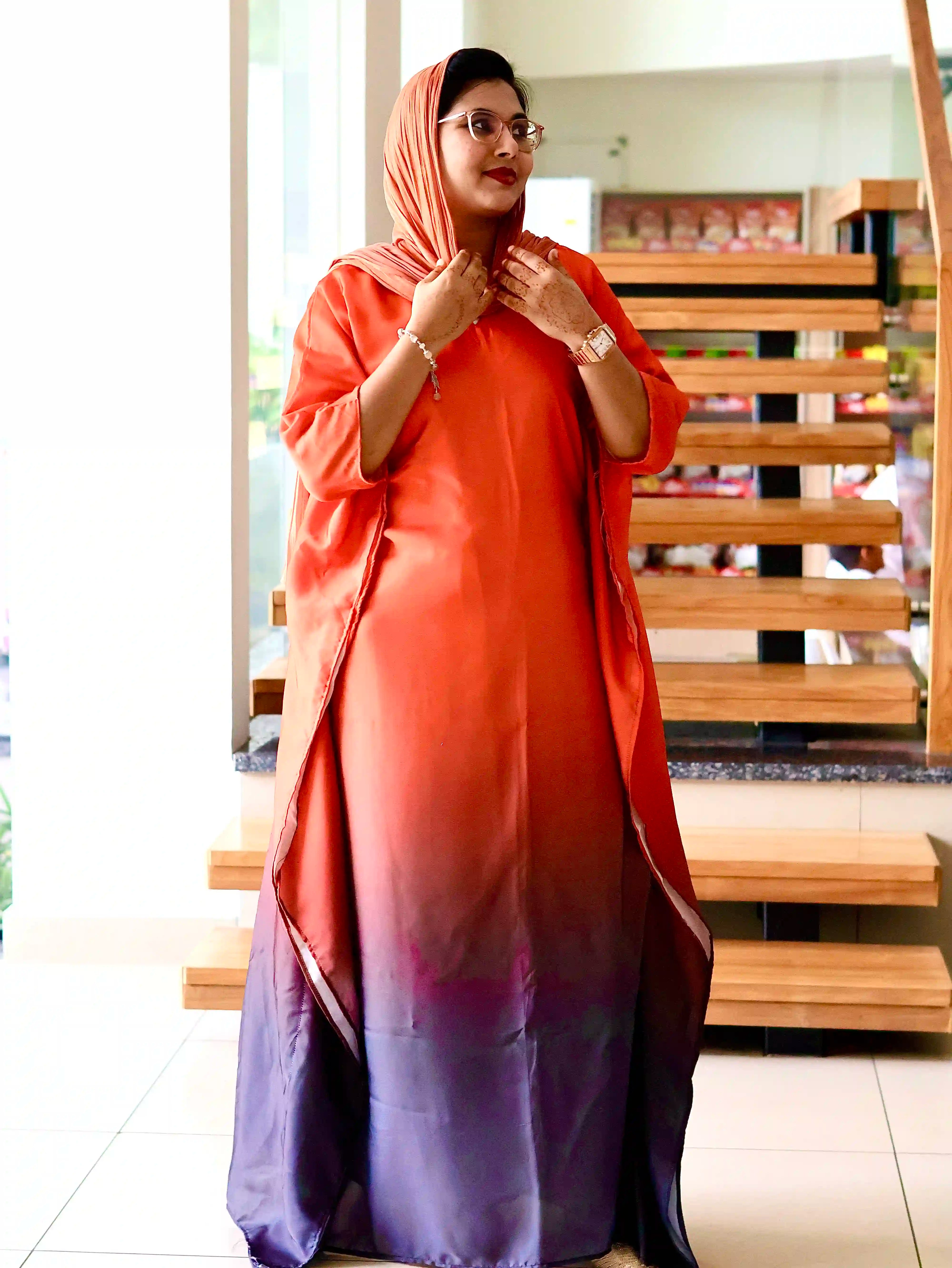 Sunset Plum Ombre Kaftan