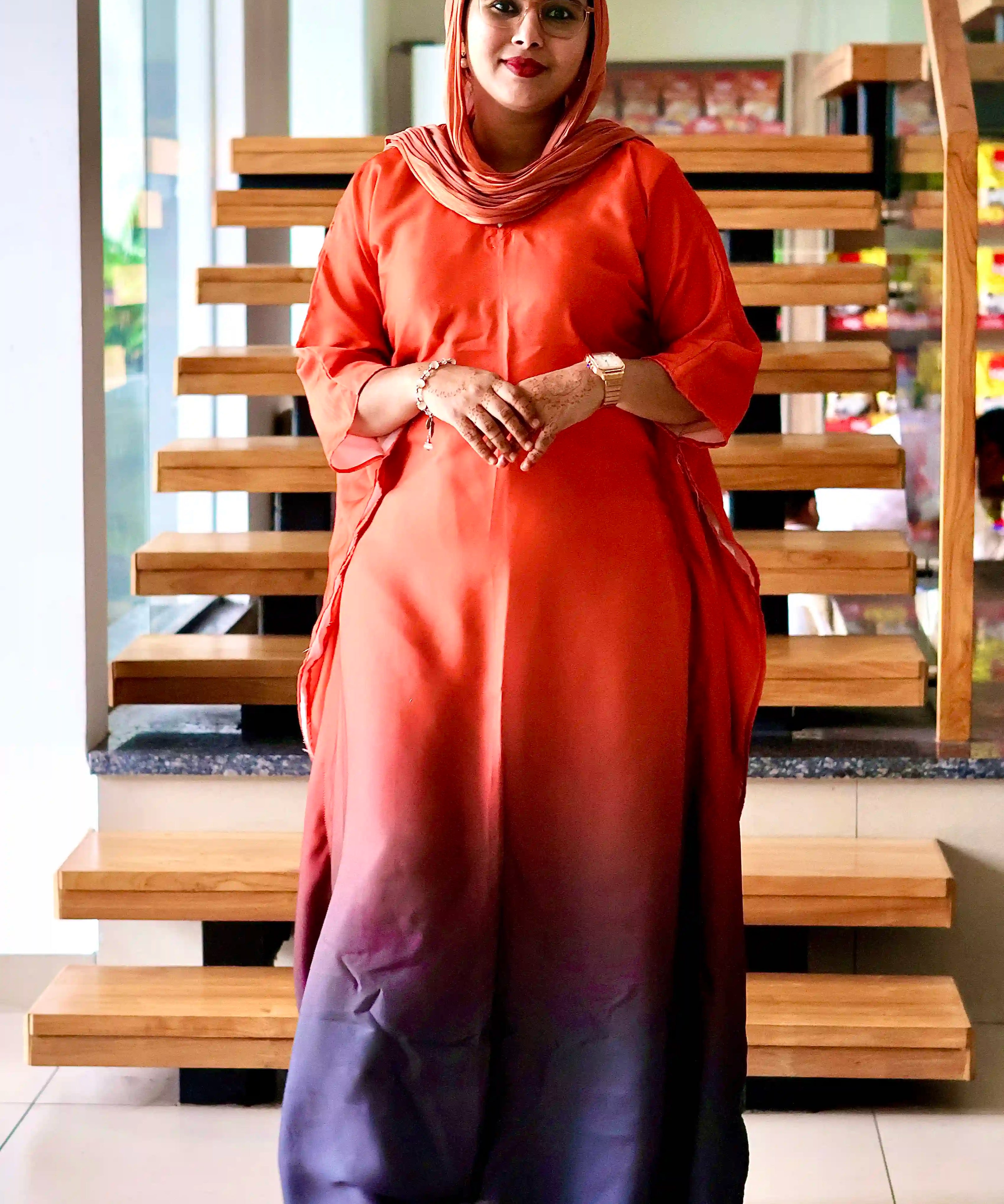 Sunset Plum Ombre Kaftan