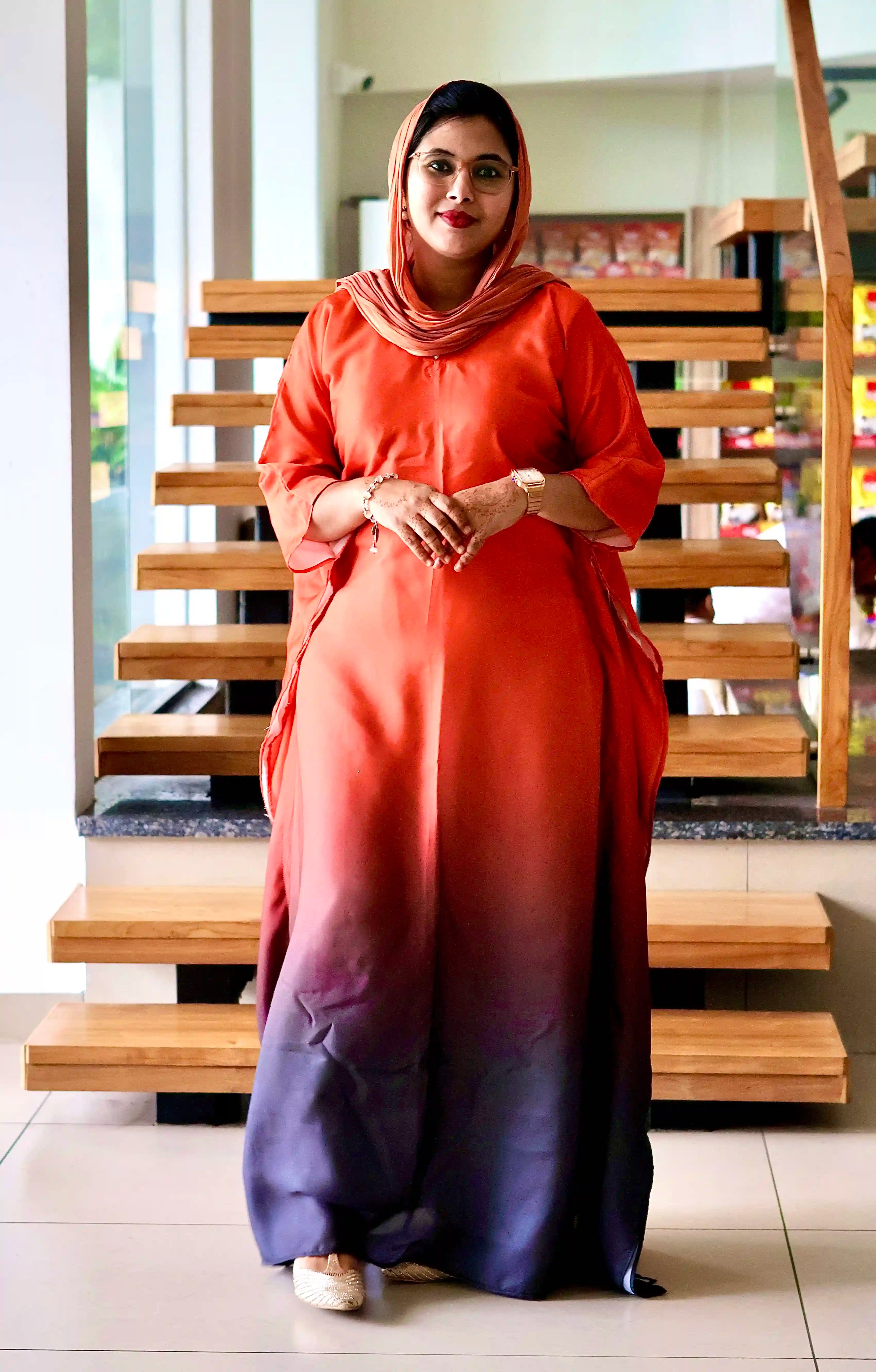 Sunset Plum Ombre Kaftan