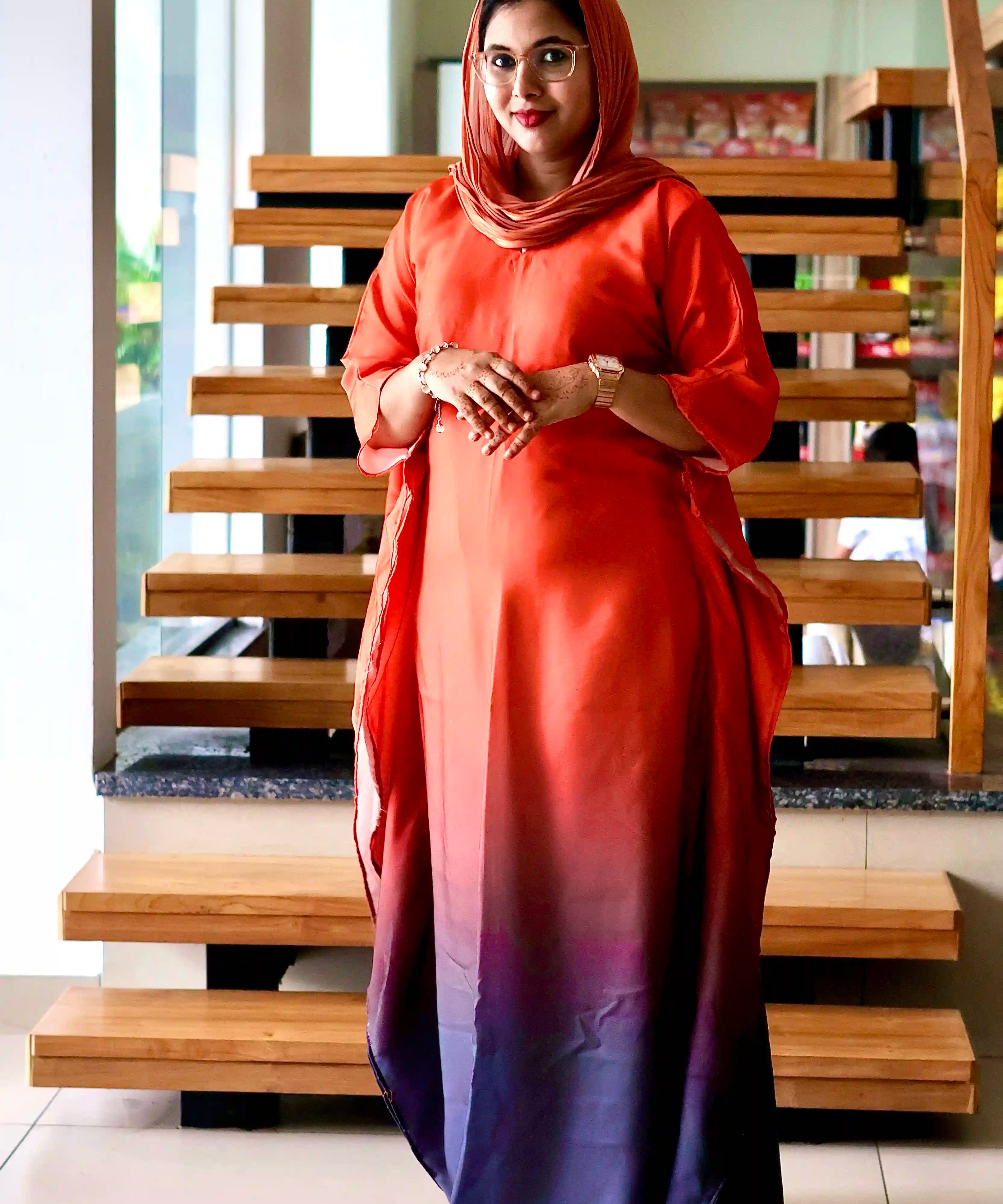 Sunset Plum Ombre Kaftan