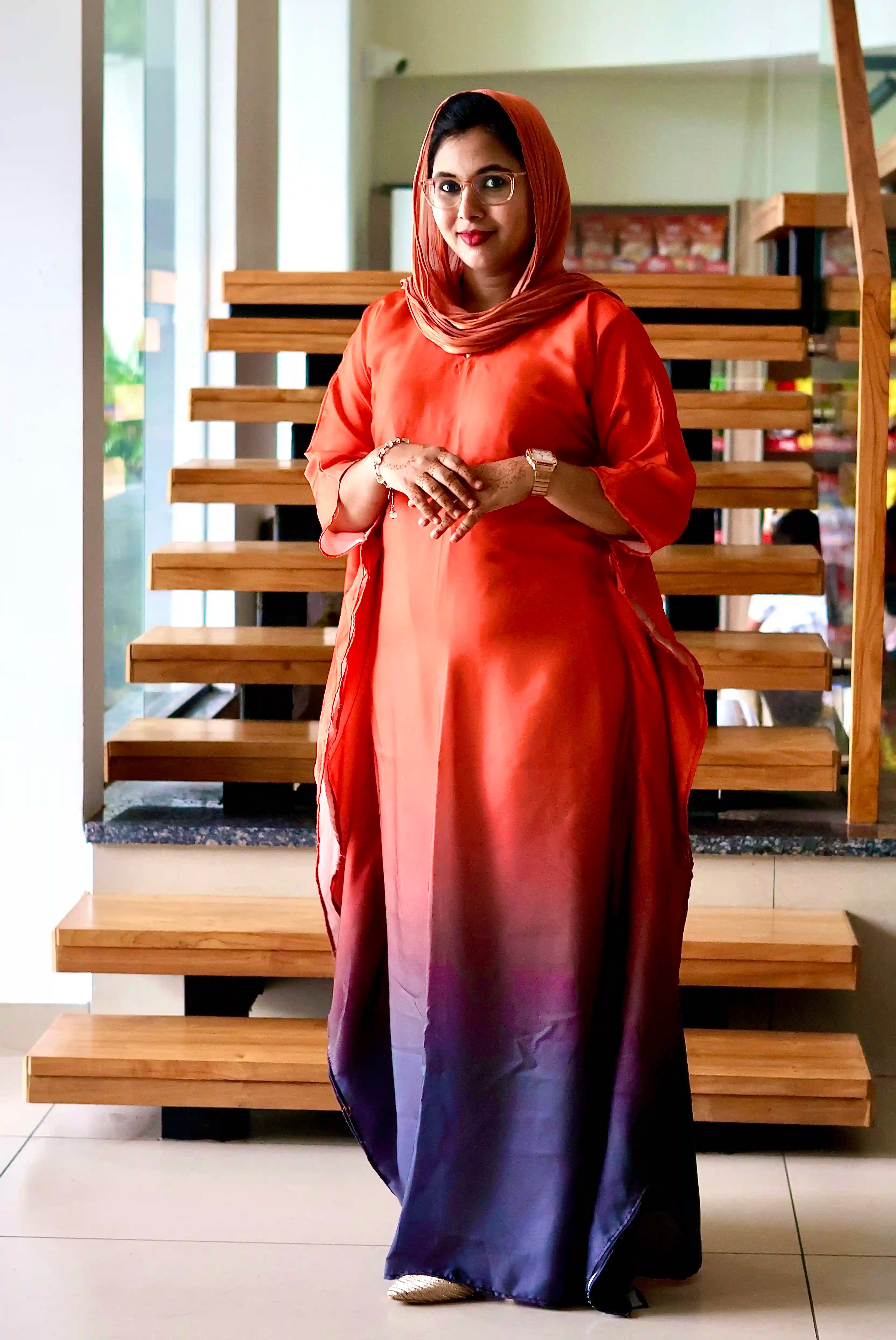 Sunset Plum Ombre Kaftan